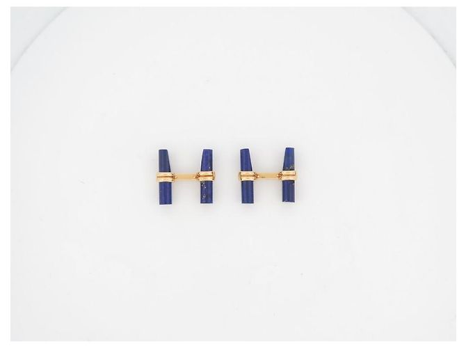 BOUTONS DE MANCHETTES BOUCHERON EN OR 18K 15GR 19 BATONNETS FAISCEAUX CUFFLINKS - vue 26