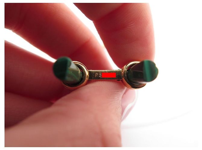 BOUTONS DE MANCHETTES BOUCHERON EN OR 18K 15GR 19 BATONNETS FAISCEAUX CUFFLINKS - vue 3
