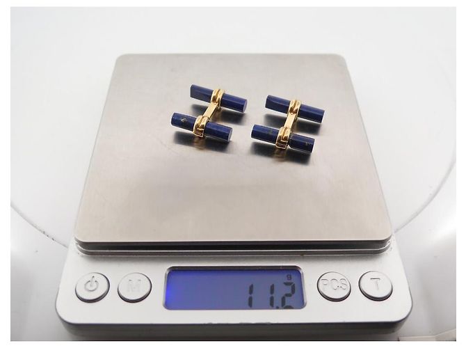 BOUTONS DE MANCHETTES BOUCHERON EN OR 18K 15GR 19 BATONNETS FAISCEAUX CUFFLINKS - vue 31