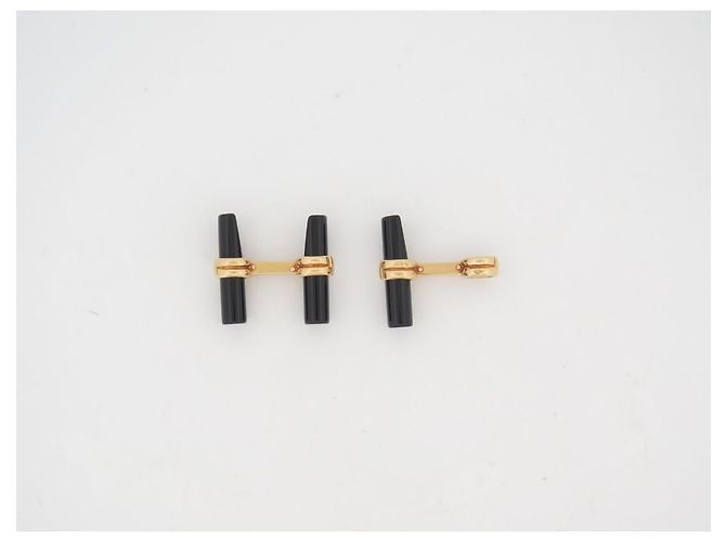 BOUTONS DE MANCHETTES BOUCHERON EN OR 18K 15GR 19 BATONNETS FAISCEAUX CUFFLINKS - vue 33