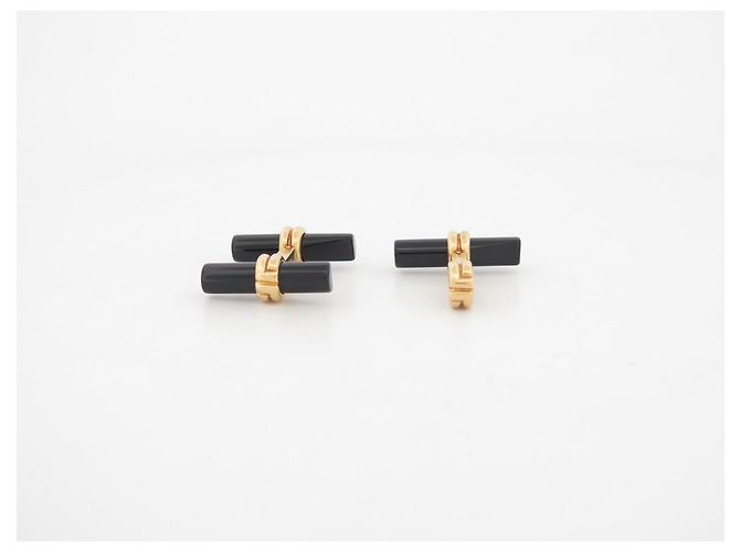 BOUTONS DE MANCHETTES BOUCHERON EN OR 18K 15GR 19 BATONNETS FAISCEAUX CUFFLINKS - vue 37