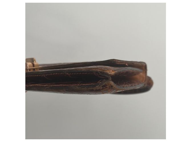 Ring ✨ Borsa Hermès Palermo, rara borsa in stile anni '60 Marrone scuro - vista 7