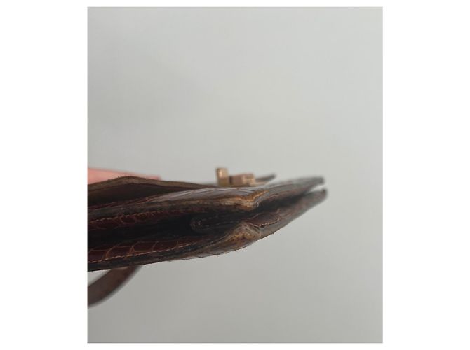 Ring ✨ Borsa Hermès Palermo, rara borsa in stile anni '60 Marrone scuro - vista 8
