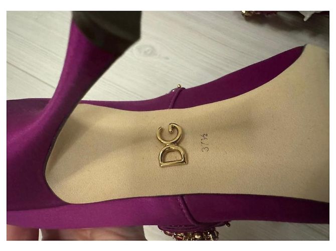 Décolleté Dolce & Gabbana in pelle viola 37 Porpora - vista 2