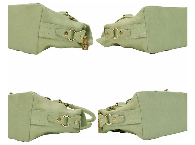 Autre Marque Borsa Celine in pelle verde menta Verde chiaro - vista 4