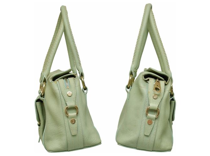 Autre Marque Borsa Celine in pelle verde menta Verde chiaro - vista 5