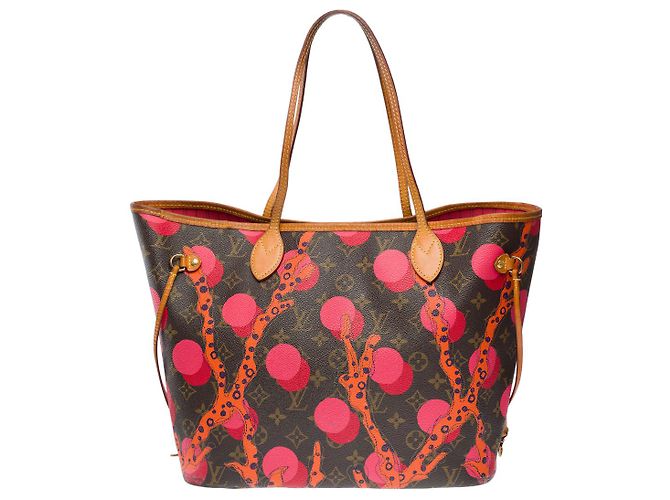 LOUIS VUITTON Neverfull Bag in Brown Canvas - 101874 - view 3