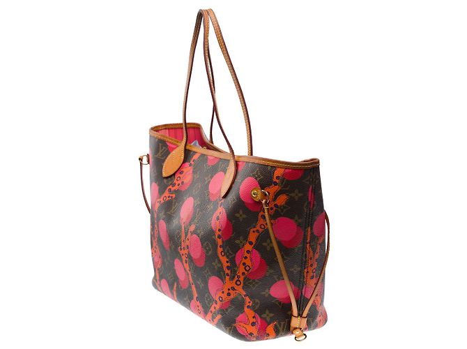 LOUIS VUITTON Neverfull Bag in Brown Canvas - 101874 - view 4