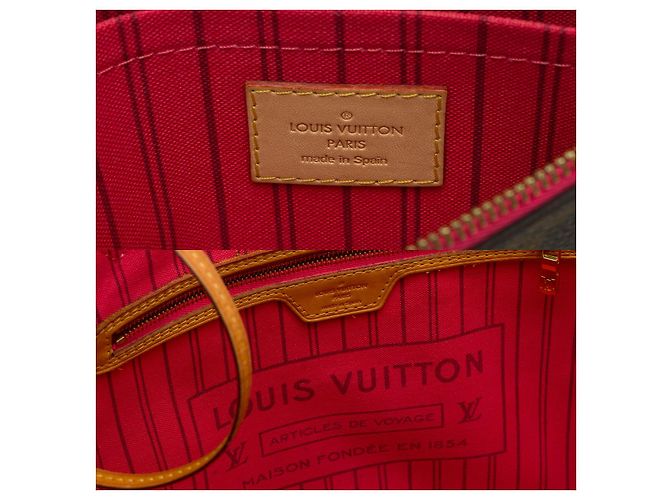 LOUIS VUITTON Neverfull Bag in Brown Canvas - 101874 - view 6