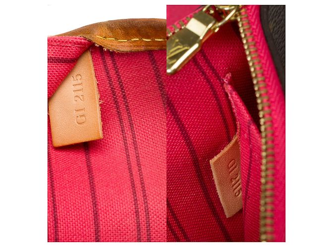 LOUIS VUITTON Neverfull Bag in Brown Canvas - 101874 - view 7