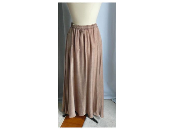 Mes Demoiselles ... RAGAZZE Gonna lunga ASTHON BEIGE Terracotta Splendida T36 - vista 3