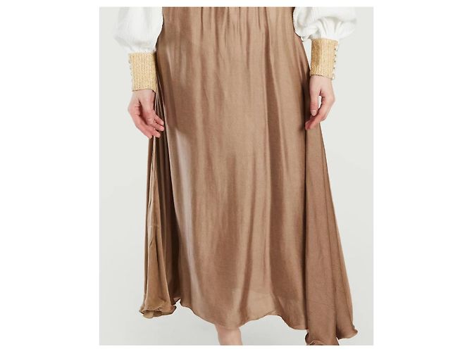 Mes Demoiselles ... RAGAZZE Gonna lunga ASTHON BEIGE Terracotta Splendida T36 - vista 4