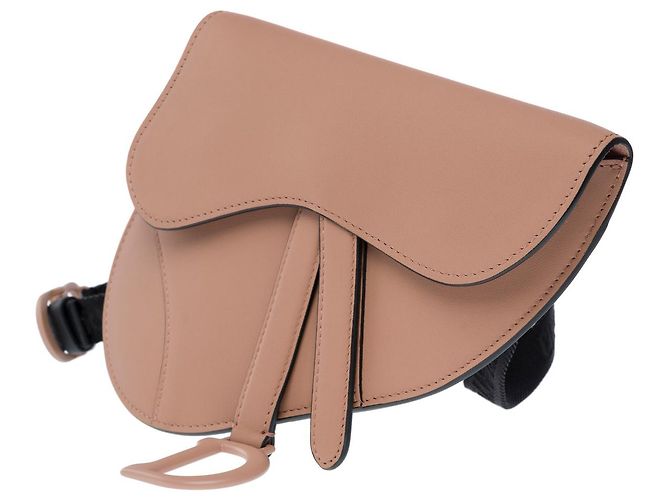 DIOR Saddle Bag in Pink Leather - 101852 - view 5