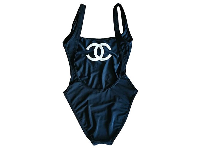 Chanel Badeanzug Schwarz Weiß - Ansicht 2