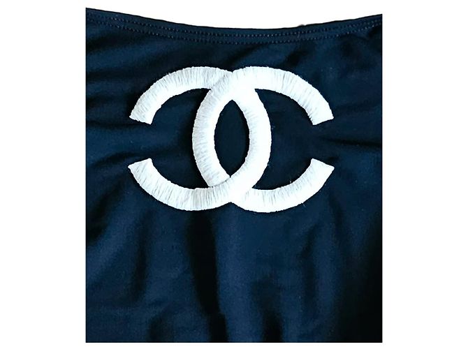 Chanel Badeanzug Schwarz Weiß - Ansicht 3