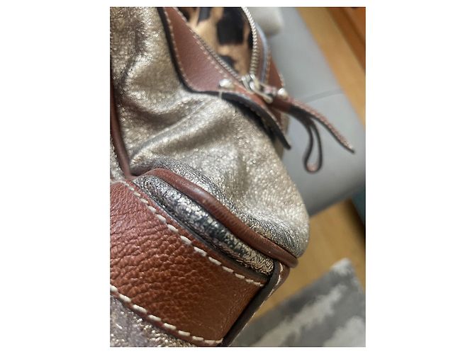 Borsa a mano Dolce & Gabbana Miss Easy Way in pelle metallizzata Metallico - vista 10