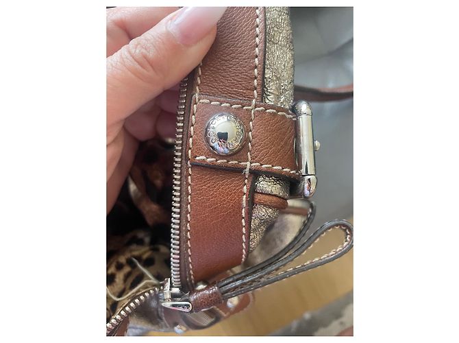 Borsa a mano Dolce & Gabbana Miss Easy Way in pelle metallizzata Metallico - vista 11