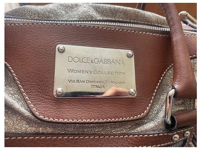 Borsa a mano Dolce & Gabbana Miss Easy Way in pelle metallizzata Metallico - vista 2