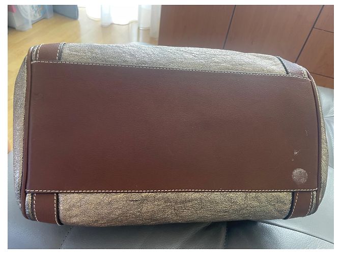 Borsa a mano Dolce & Gabbana Miss Easy Way in pelle metallizzata Metallico - vista 4