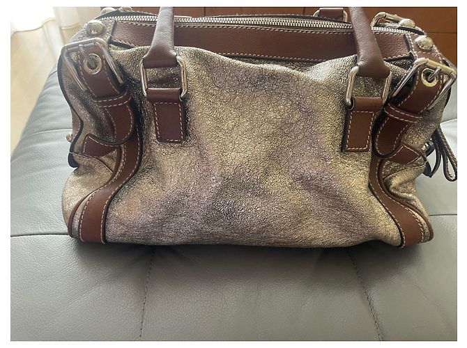 Borsa a mano Dolce & Gabbana Miss Easy Way in pelle metallizzata Metallico - vista 5