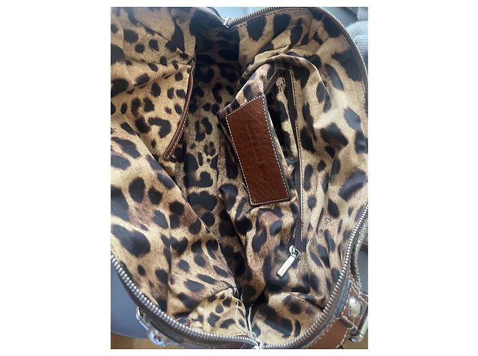 Borsa a mano Dolce & Gabbana Miss Easy Way in pelle metallizzata Metallico - vista 8