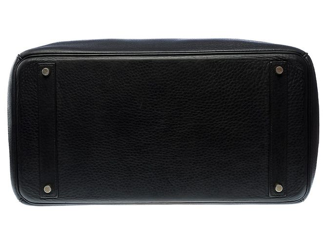 Hermès Sac HERMES Birkin 40 en Cuir Noir - 101822 - vue 10