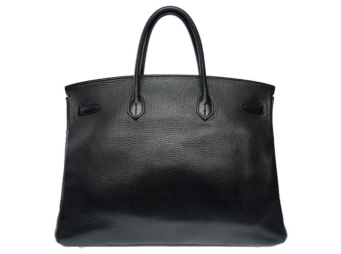 Hermès Sac HERMES Birkin 40 en Cuir Noir - 101822 - vue 3