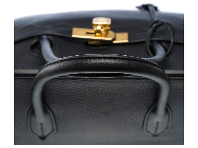 Hermès Sac HERMES Birkin 40 en Cuir Noir - 101822 - vue 9