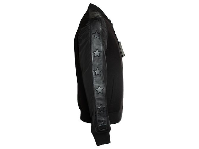 Philipp Plein, Bomberjacke aus Wollfleece Schwarz - Ansicht 2