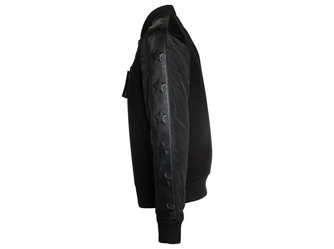 Philipp Plein, Bomberjacke aus Wollfleece Schwarz - Ansicht 4