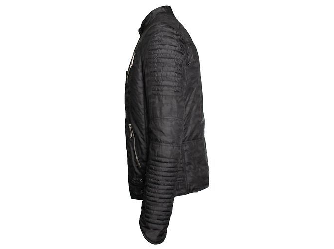 Philipp Plein, gesteppte Bikerjacke Grau - Ansicht 2