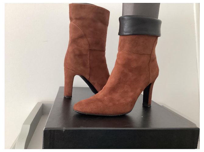 Stivaletti Giuseppe Zanotti Kubrick in pelle cognac - vista 2
