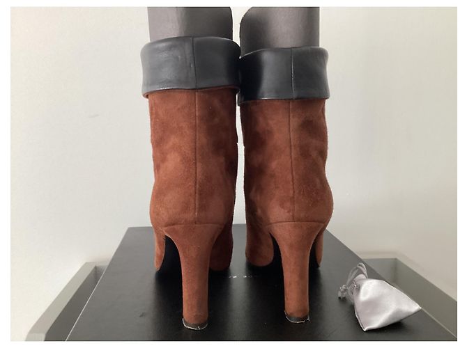 Stivaletti Giuseppe Zanotti Kubrick in pelle cognac - vista 4