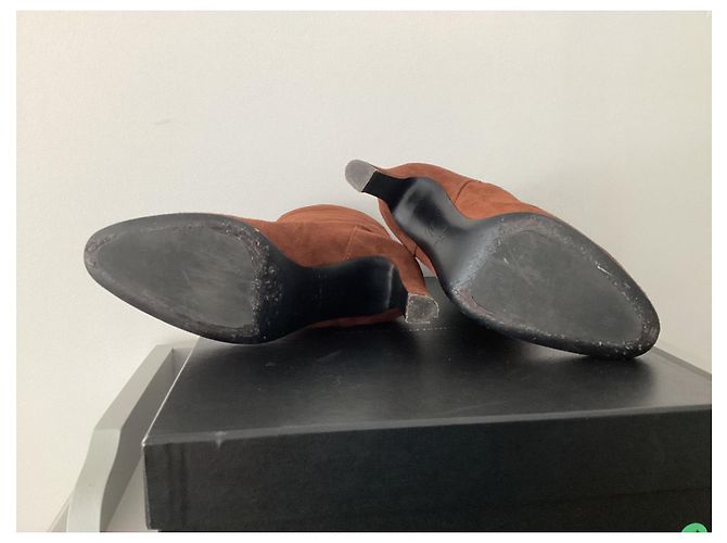Stivaletti Giuseppe Zanotti Kubrick in pelle cognac - vista 5