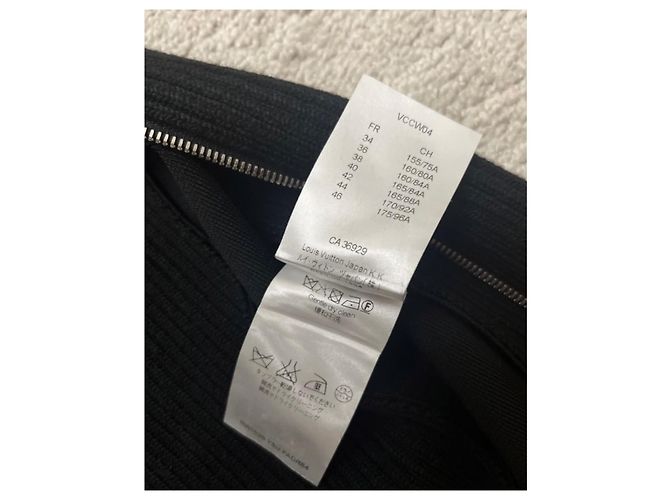 Louis Vuitton Kleid aus Seide Schwarz Größe S - Ansicht 3