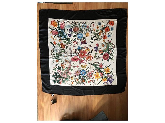 Foulard Gucci in seta multicolore - vista 2