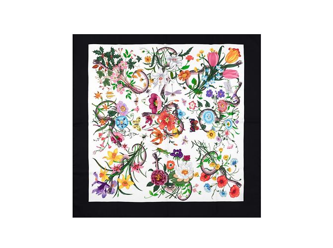 Foulard Gucci in seta multicolore - vista 3