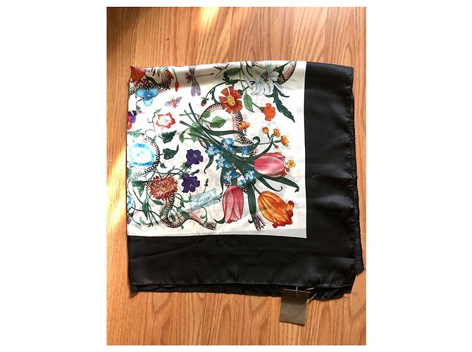 Foulard Gucci in seta multicolore - vista 4