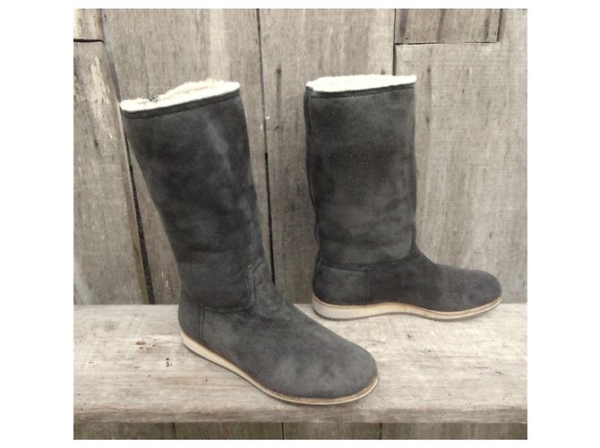 gefütterte Stiefel von Prada Größe 37 Grau - Ansicht 3