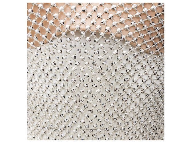 Top halter de malla de cristal La Perla Plata - vista 4