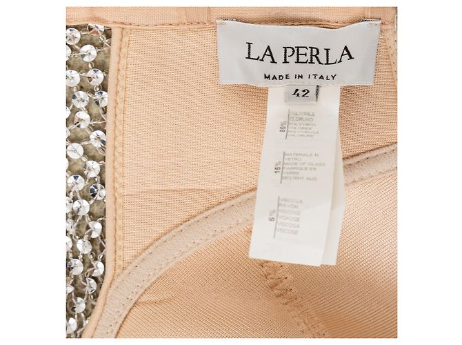 Top halter de malla de cristal La Perla Plata - vista 7