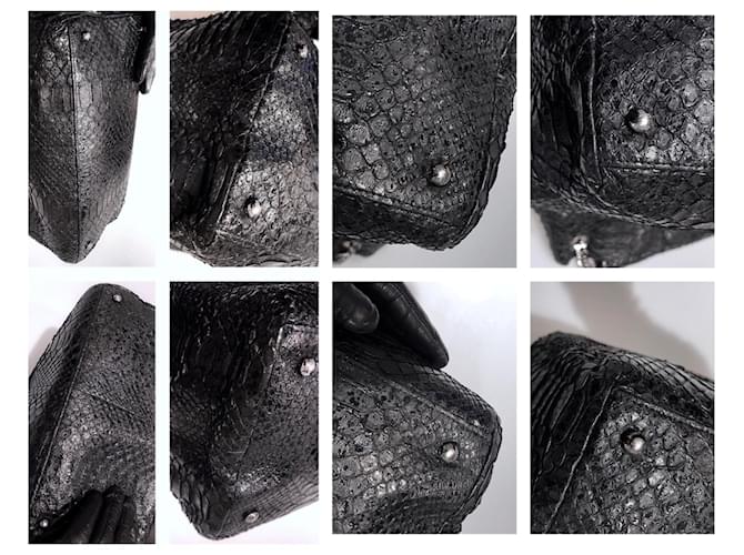 Chanel Sac fourre-tout Python Noir - vue 6