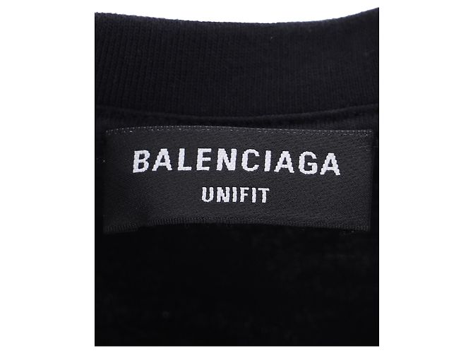 Balenciaga PS5 Camiseta de Algodón Negro - vue 4