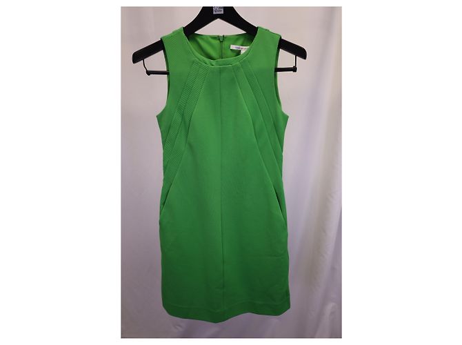 Ärmelloses Kleid von Diane Von Furstenberg aus grünem Polyester - Ansicht 4