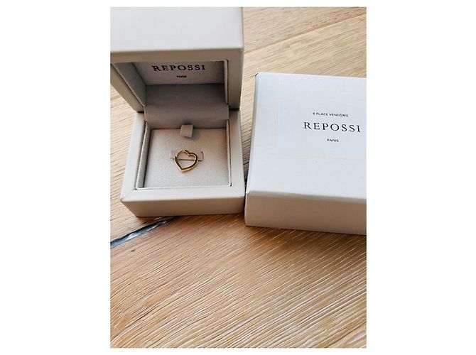 Repossi Piccola creola Antifer Heart Gold hardware - vista 8