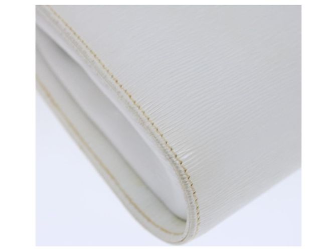 Chloé Chloe Chain Umhängetasche Leder Vintage Weiß Auth ar11719 - Ansicht 16
