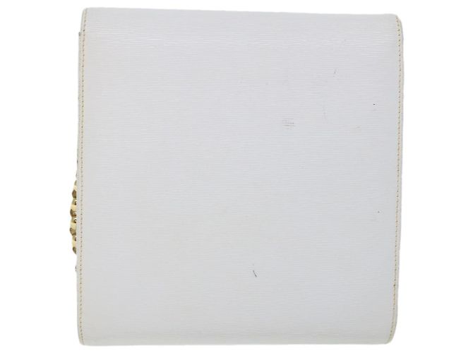 Chloé Chloe Chain Umhängetasche Leder Vintage Weiß Auth ar11719 - Ansicht 2