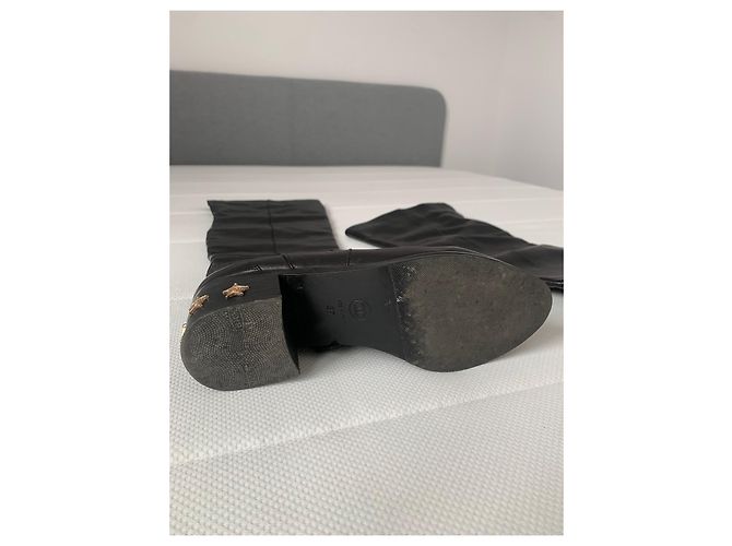 Botas Chanel de piel negra Negro - vista 2