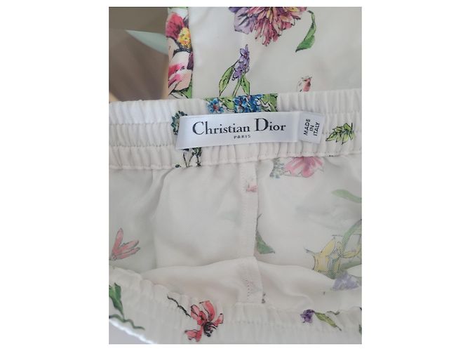 Pijama de seda Christian Dior blanco - vista 3