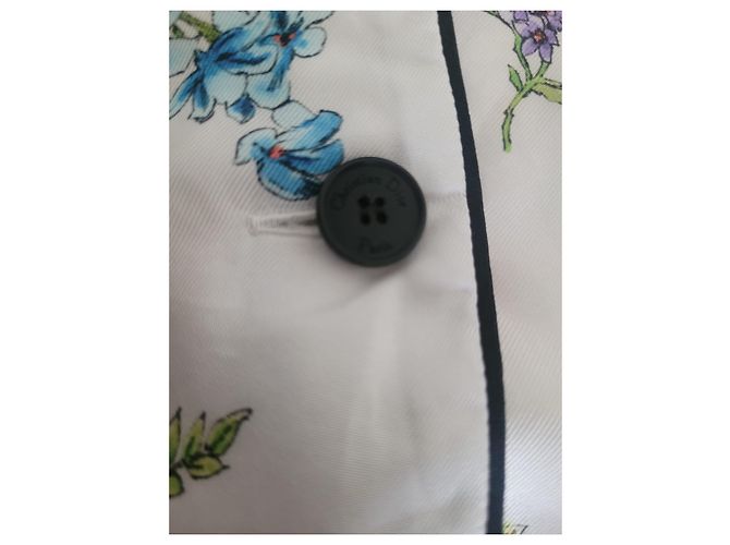 Pijama de seda Christian Dior blanco - vista 5